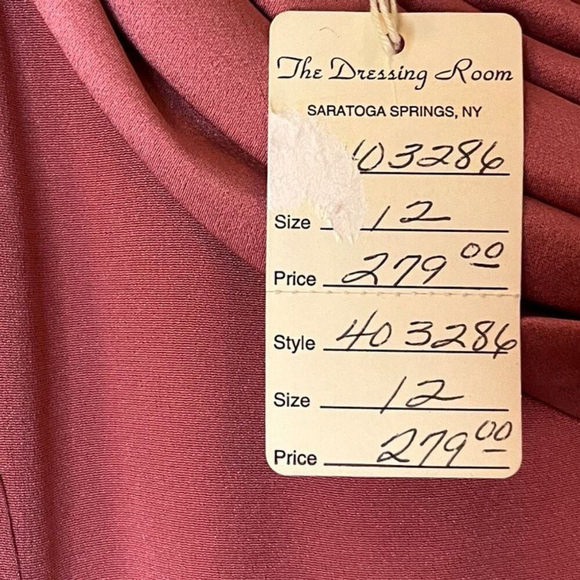 NWT Vtg 90s Gillian 100% Silk Shift Long Sleeve Dress Sz L DEADSTOCK - Picture 5 of 7